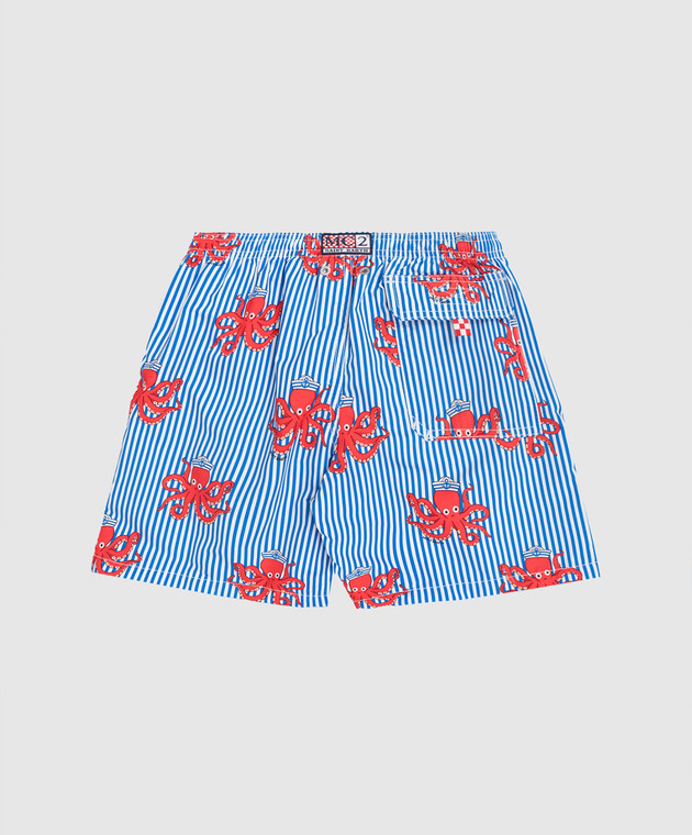 MC2 SAINT BARTH Дитячі блакитні шорти для плавання Jean в смужку JEA000102043L зображення 2