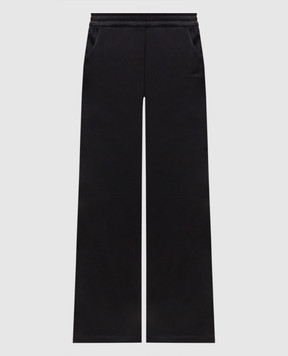 Off-White Черные спортивные брюки с кружевом 2FH00650B