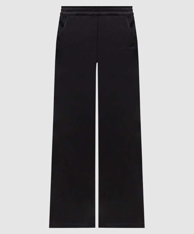 Off-White Черные спортивные брюки с кружевом 2FH00650B