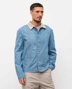 Brunello Cucinelli Синяя джинсовая куртка MH2636914