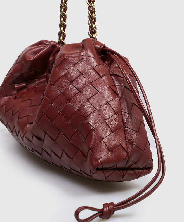 Bottega Veneta Красная кожаная сумка-кисет Notte 844626V3IV0 изображение 4