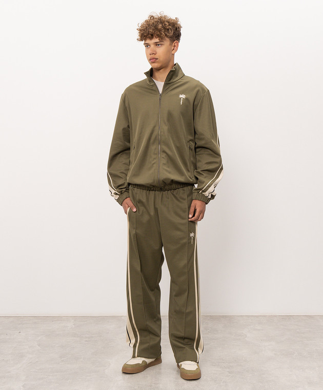 Palm Angels Спортивні штани кольору хакі PAMCJ009FB001 зображення 2