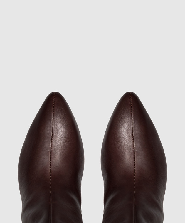 Officine Creative Коричневі шкіряні ботильйони SUZY SUZY002 зображення 4