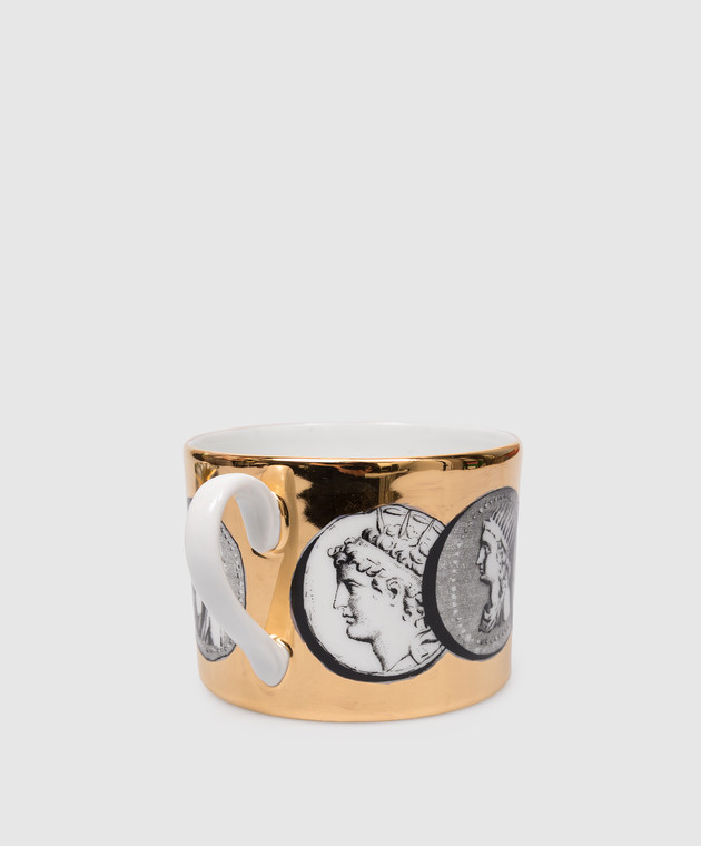 Fornasetti Фарфоровая чашка для чая с блюдцем Cammei P14Z292 изображение 3