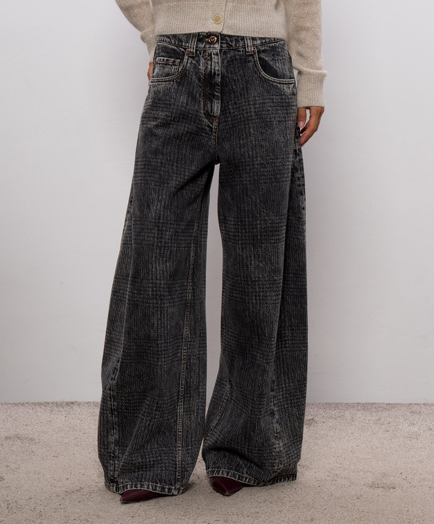 Brunello Cucinelli Серые джинсовые палаццо MA95PP4059 изображение 3