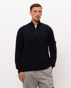 Stone Island Синий джемпер с шерстью L2S155100008S00A1