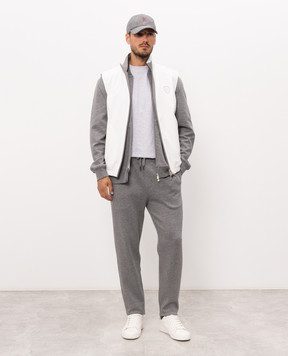 Brunello Cucinelli Серая меланжевая футболка M0B138440