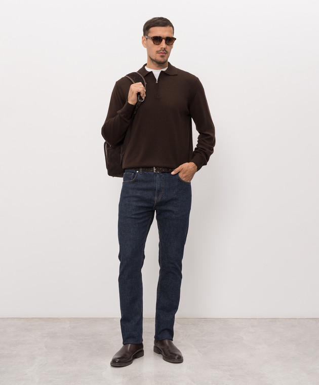 Cashmere&Whiskey Коричневе поло 94394Z зображення 2