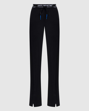 Off-White Черные леггинсы Logoband с эмблемой OWVV01DF25JER001