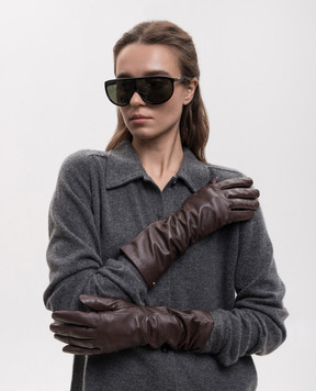 Gianni Chiarini Коричневые кожаные перчатки GNA1525NA
