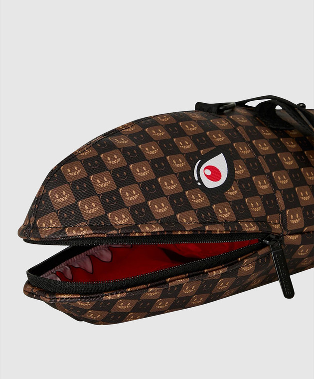 Sprayground Дитяча коричнева сумка GRIN & GRIND SHARK SHARKS IN PARIS 910D9486NSZ зображення 4