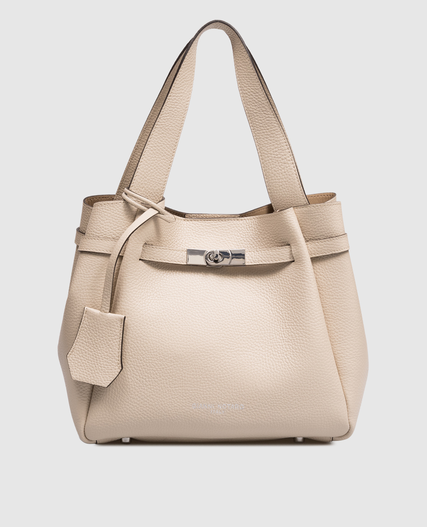 

Бежевая кожаная сумка-тоут Dollaro, Бежевый, Сумки через плечо