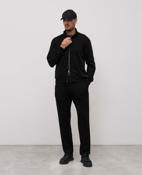 Canali Футболка цвета хаки с кашемиром MJ02337T0901