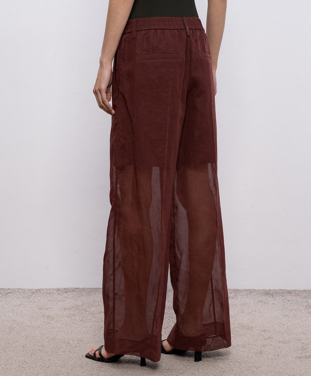 Brunello Cucinelli Коричневі штани M0F91P9174 зображення 4