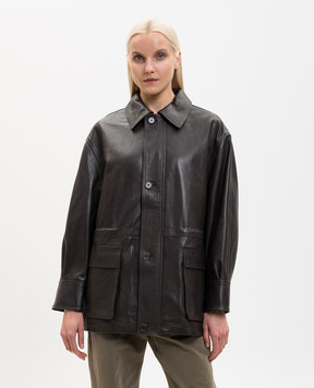 ARMA Коричнева шкіряна куртка Maeve 010L26104702