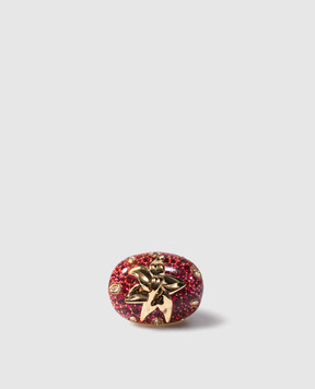 Swarovski Красное кольцо Idyllia с покрытием 18-каратным золотом 5744916