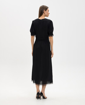 Twinset Чорна сукня міді 261TT2071