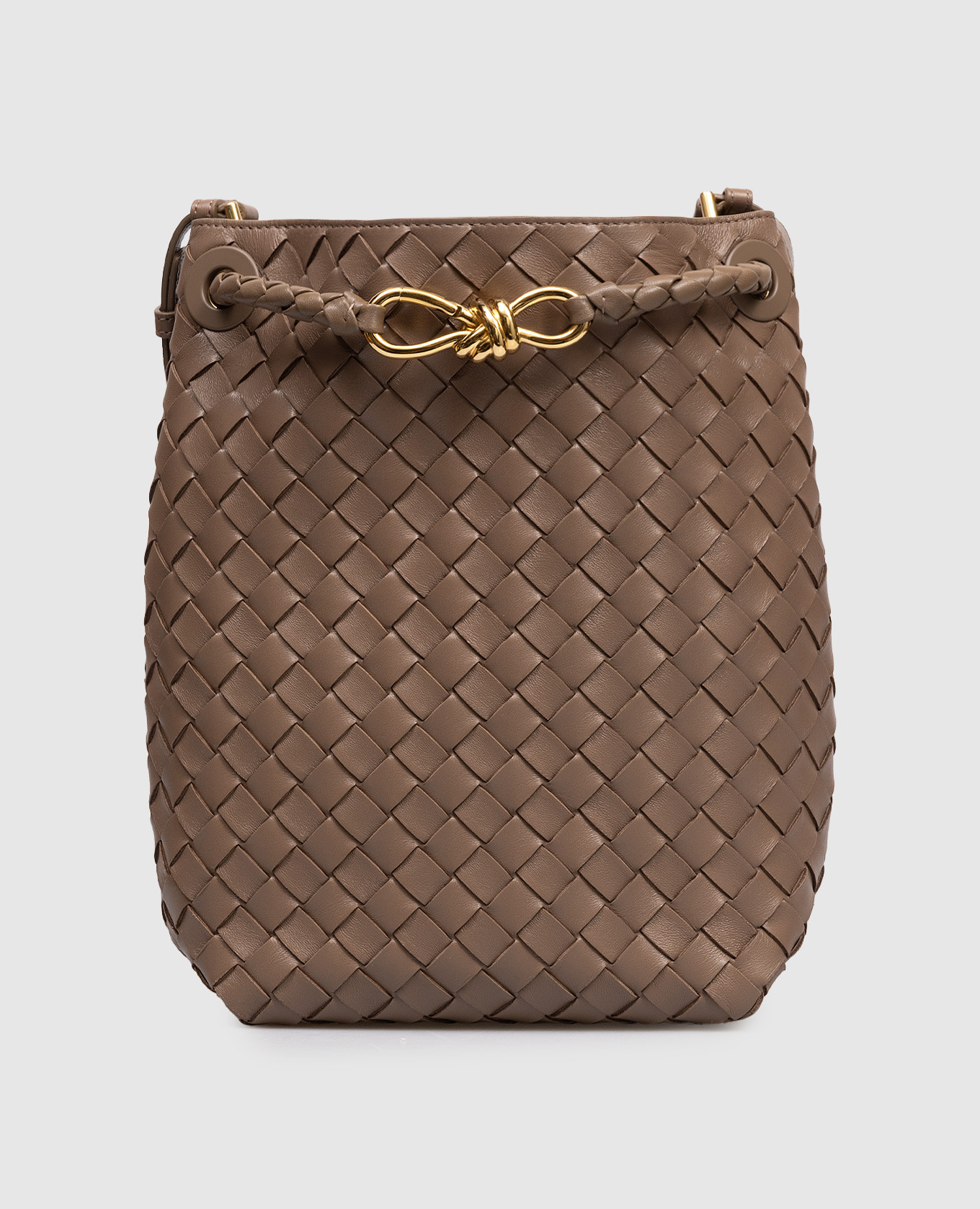 Коричневая кожаная сумка Andiamo