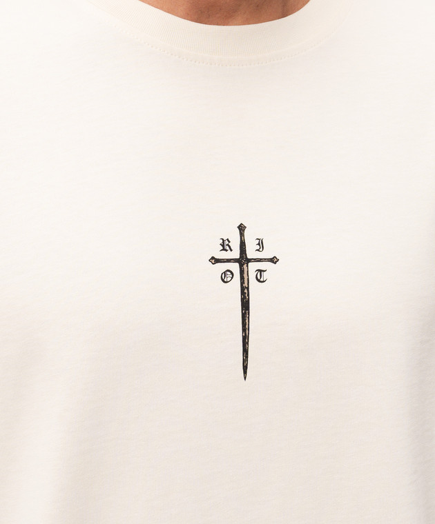 Riotdivision Бежева футболка Trident Of Blades RDTRDBLDTS зображення 5