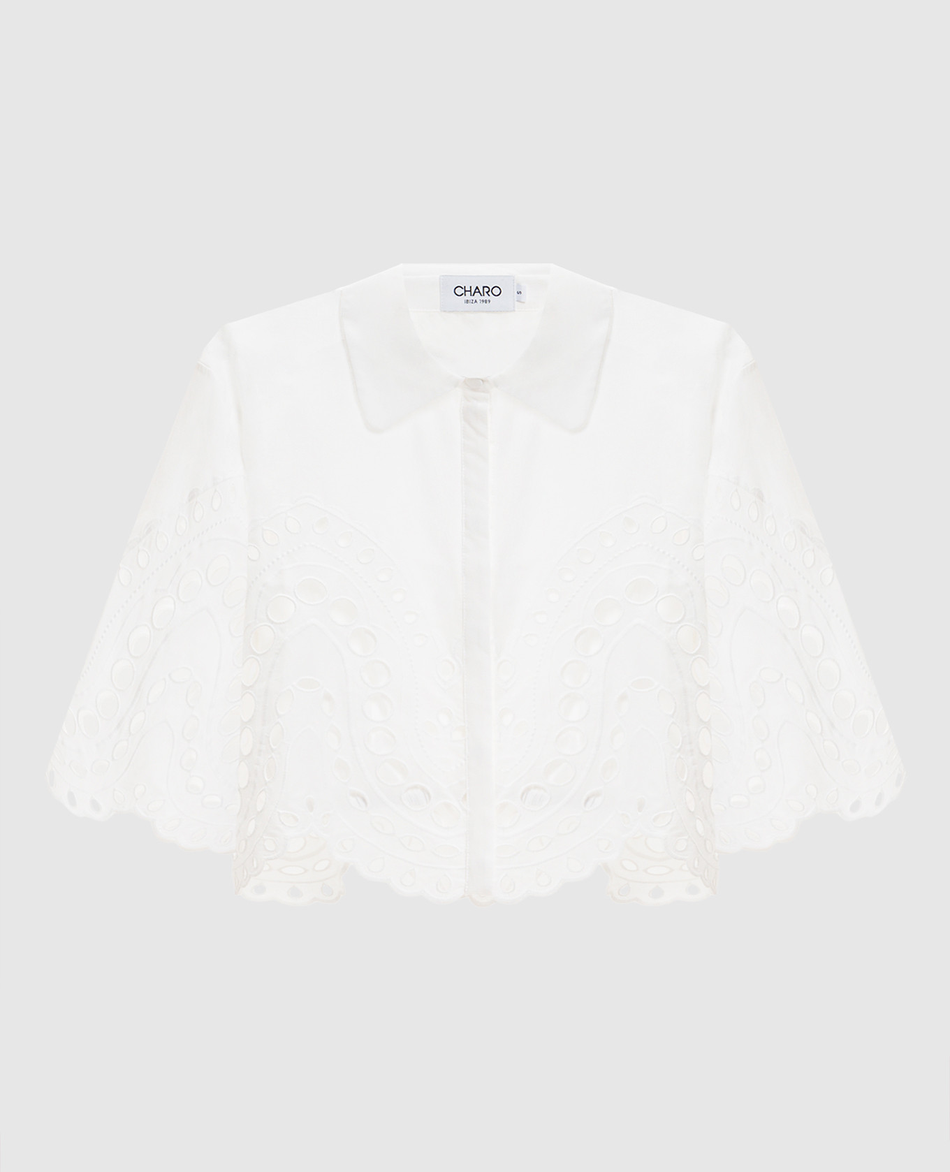 Белая укороченная блуза Storm