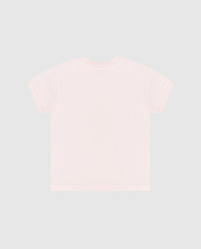 Dolce&Gabbana Дитяча рожева футболка з принтом L2JTJTG7PNN