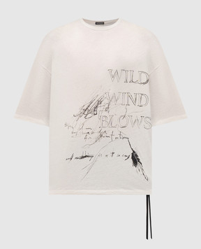 Ann Demeulemeester Белая футболка Dieter B0013826FA206