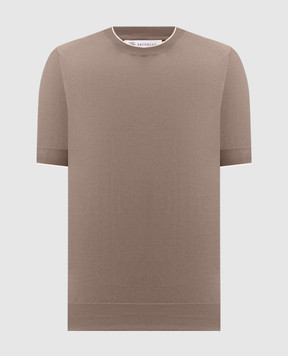 Brunello Cucinelli Коричнева футболка M29805200