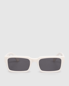 Off-White Белые солнцезащитные очки HUNTINGTON OW1032010755
