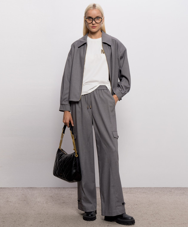 Twinset Серые брюки карго 262LI2WBB изображение 2