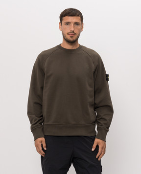 Stone Island Свитшот цвета хаки L2S156100008S0051