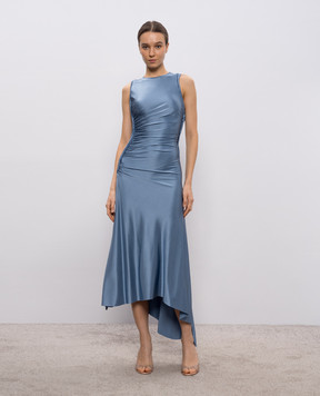 Victoria Beckham Блакитна сукня з драпіруванням 1126WDR007096A