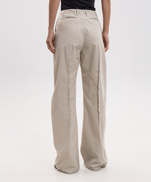 Maison Margiela MM6 Бежевые штаны S52KA0582M36019 изображение 4