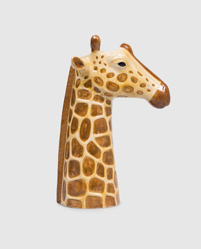 Quail Ceramics Коричневая керамическая ваза Giraffe 1867