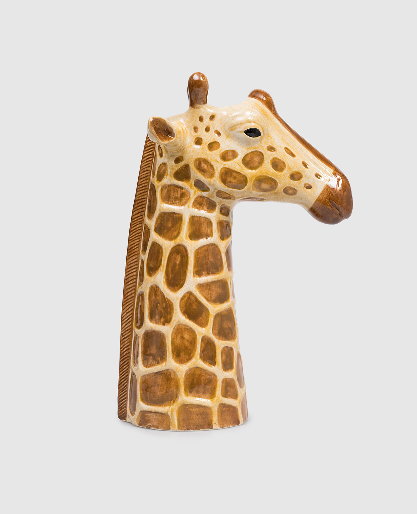 

Коричневая керамическая ваза Giraffe, Коричневый, Декор