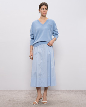 Peserico Блакитний пуловер з ланцюжком A99067F129173I