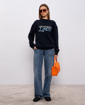 JW Anderson Черный свитшот Anonymous Lovers JW0276PG1905