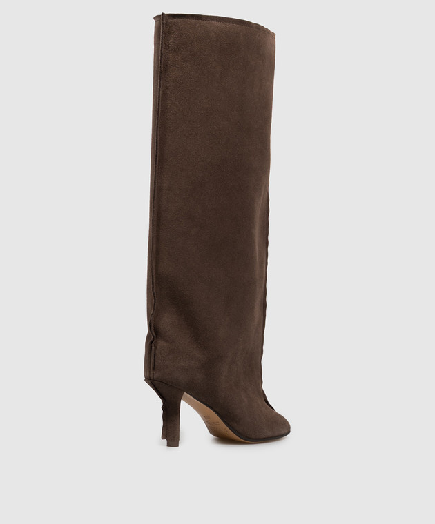 Maison Margiela MM6 Коричневые замшевые сапоги S59WW0123P6385 изображение 3