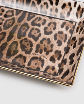 Dolce&Gabbana Порцелянове блюдо в леопардовий принт TCC199TCAMU