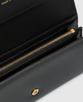 Dolce&Gabbana Чорни шкіряний гаманець Marlene BI3507A3G19