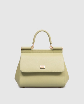 Dolce&Gabbana Зеленая кожаная сумка Sicily BB6003B1001