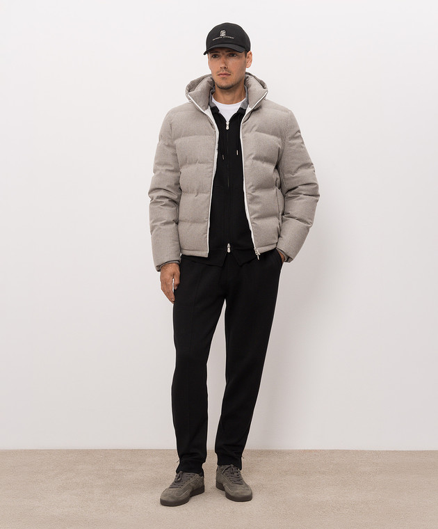 Brunello Cucinelli Темно-сині спортивні штани MM8313263G зображення 2