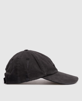 Vetements Черная кепка Friday с винтажным эффектом UE76CA326Bw