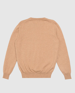 Brunello Cucinelli Детский коричневый джемпер из кашемира B22M10010A