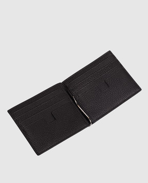 Tom Ford Черный кожаный картхолдер с логотипом Y0231LCL158S
