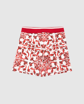 Dolce&Gabbana Дитячі шорти в брендовий принт L1JQR9II7KU