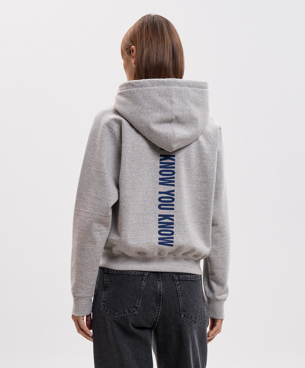 Jil Sander Серые худи с принтом надписи J02GU0125J20392 изображение 3