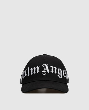 Palm Angels Чорна кепка Overlogo PAMLB001FB005w