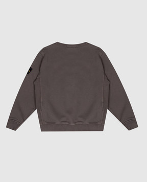 Stone Island Дитячий сірий світшот з патчем логотипа L2S166100001S0A2014