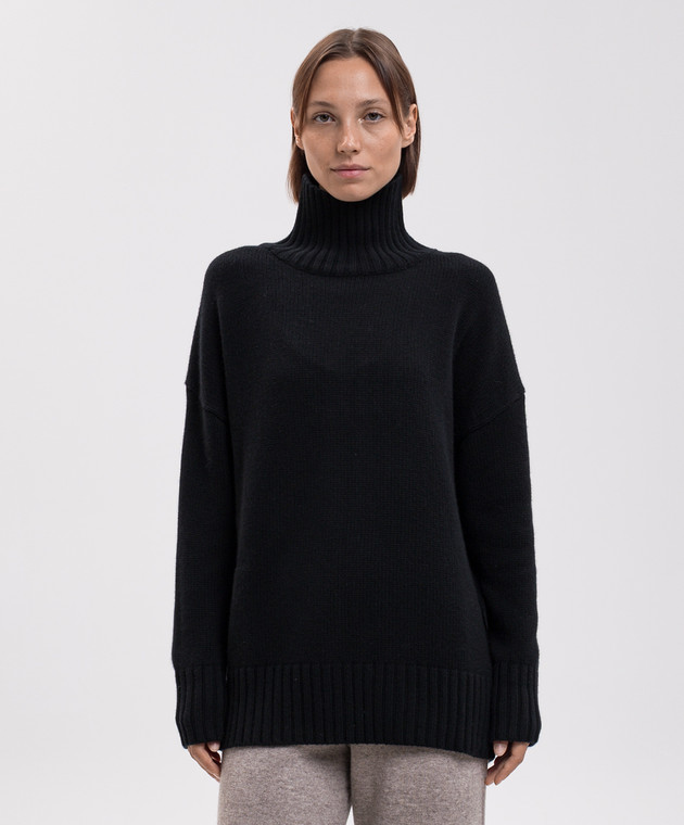 Allude Черный свитер из шерсти и кашемира 26517633 изображение 3