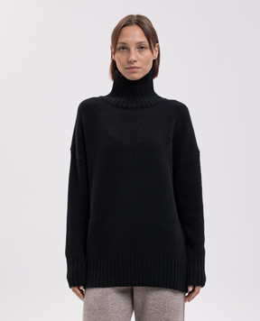 Allude Чорний светр з вовни та кашеміру 26517633